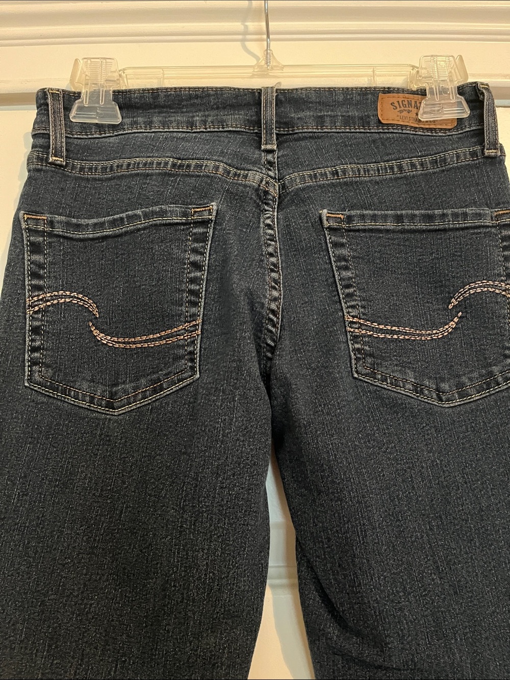 Levi‎ signature dark blue Skinny Jeans - Dark Wash Stretch size 4 SHORT